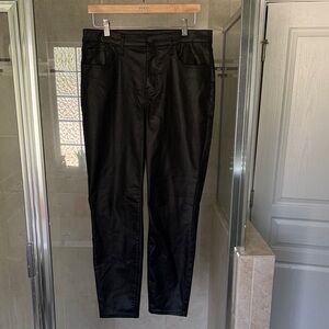 Express- Black (Shiny) Pants - Size 12